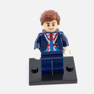 UK ENGLAND Minifigure Man minifigure Building Blocks Man Lego Compatible